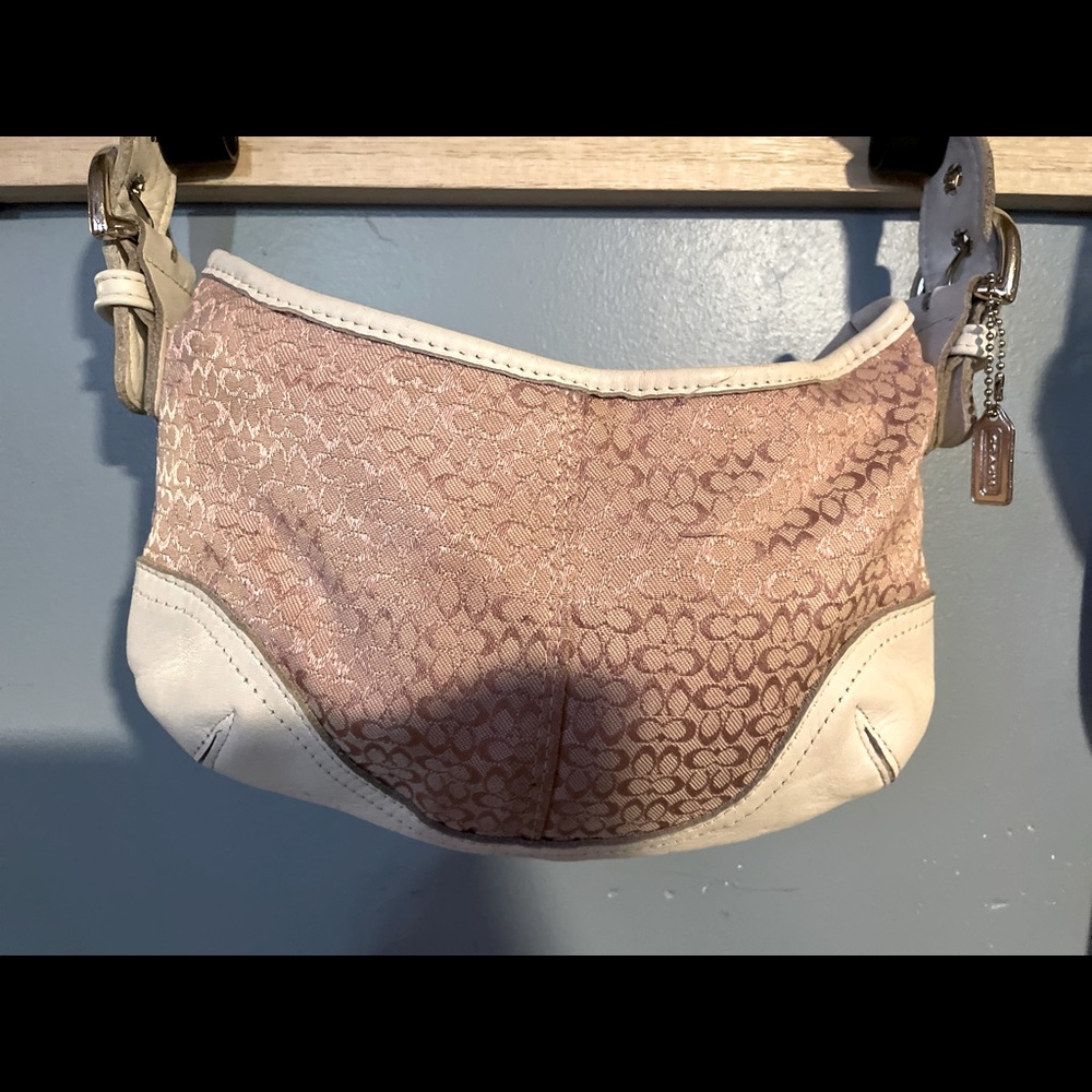 Pink coach change purse